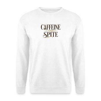 Caféine et rancune - Sweat-shirt Unisexe - blanc - Devant