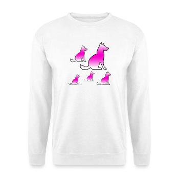 canine - Sweat-shirt Unisexe - blanc - Devant