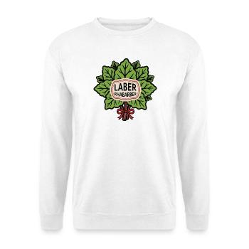 Rhabarber Laber Blätter Bouquet - Unisex Pullover - Weiß - Vorne
