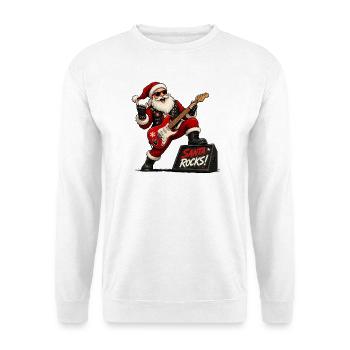 Santa Rocks - Unisex Sweatshirt - white - Front