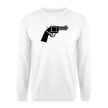 Vintage Revolver – Western Illustration - Unisex Sweatshirt - white - Front