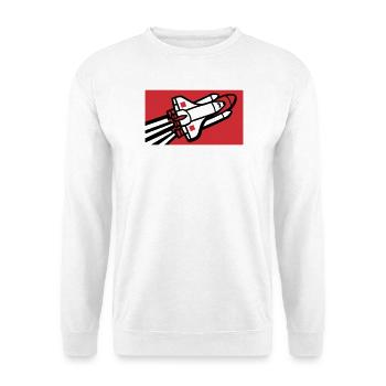 Silhouette de la navette spatiale - Sweat-shirt Unisexe - blanc - Devant
