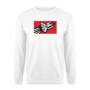 Space Shuttle Graffiti Graphic - Unisex Sweatshirt - white - Front