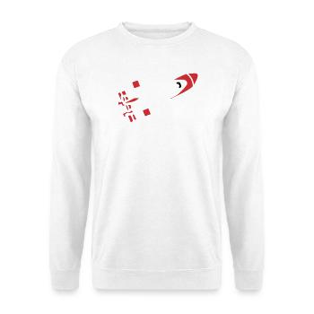 Silhouette abstraite de fusée - Sweat-shirt Unisexe - blanc - Devant