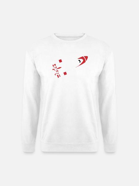 Abstract Rocket Silhouette - Unisex Sweatshirt - white