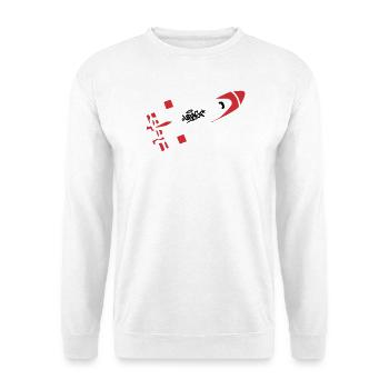 Red Rocket Graffiti Logo - Unisex Sweatshirt - white - Front