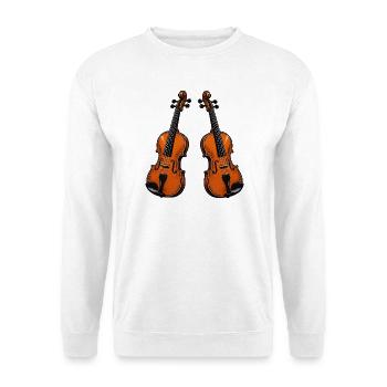 Violin Violin - Unisex Sweatshirt - white - Front