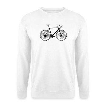 Classic road bike – pure bike love - Unisex Sweatshirt - white - Front