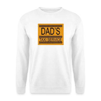 Dad's taxi service - Unisex Sweatshirt - white - Front