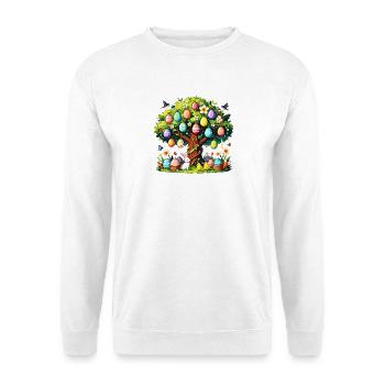Easter Garden EggTree - Unisex Sweatshirt - white - Front
