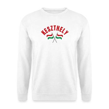 Keszthely Hungarian Flags  - Unisex Sweatshirt - white - Front