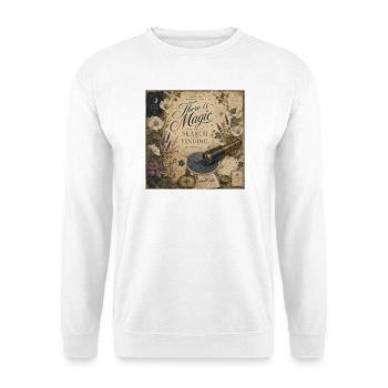 There Is Magic Telescope Poster Nostalgia Decoration - Unisex Sweatshirt - white - Front