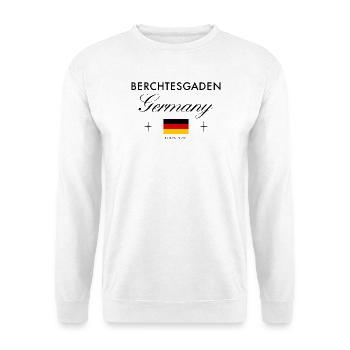 Berchtesgaden Deutschland Koordinaten Reise - Unisex Pullover - Weiß - Vorne