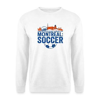 Montreal Soccer European Canadian Pitch Novelty - Unisex Sweatshirt - white - Front