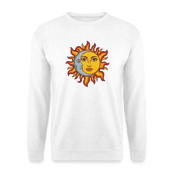 Sun and Moon Combined - Unisex Sweatshirt - white - Front