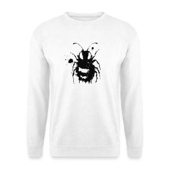Bee Street Art Grunge Black - Unisex Sweatshirt - white - Front