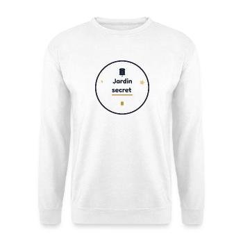 Jardin secret  - Sweat-shirt Unisexe - blanc - Devant
