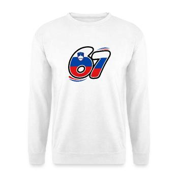 67 Édition Slovénie - Sweat-shirt Unisexe - blanc - Devant