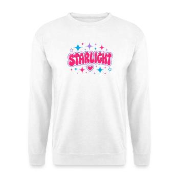 STARLIGHT Y2K Bubble Lettering - Retro 2000s Art - Unisex Sweatshirt - white - Front