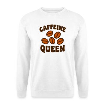 Caffeine Queen Beans Logo - Unisex Sweatshirt - white - Front