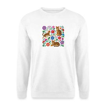 Folk Art Bengal Pattern - Unisex Sweatshirt - white - Front