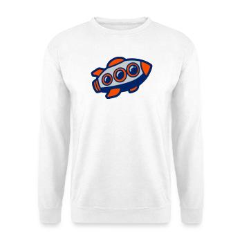 Space Rocket Illustration - Unisex Sweatshirt - white - Front