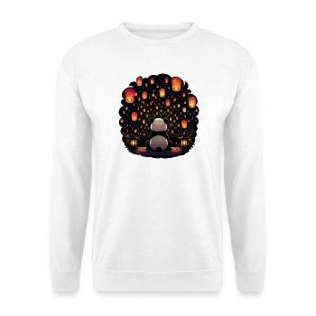Panda Lantern Festival in the Moonlight - Unisex Sweatshirt - white - Front