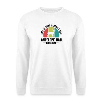 Antelope Dad Retro - Unisex Sweatshirt - white - Front