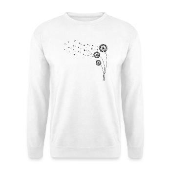 Pissenlit - Sweat-shirt Unisexe - blanc - Devant