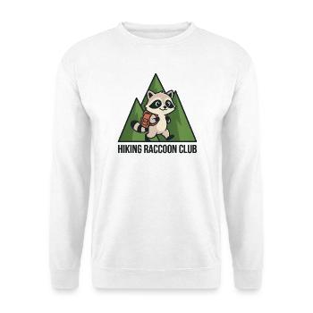 Raton laveur errant dans la forêt - Sweat-shirt Unisexe - blanc - Devant