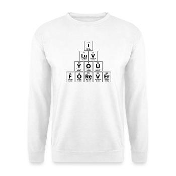 Chemieliebhaber Periodensystem - Unisex Pullover - Weiß - Vorne