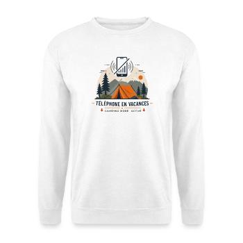 Camping Mode Active - Humour Vacances & Bivouac - Sweat-shirt Unisexe - blanc - Devant