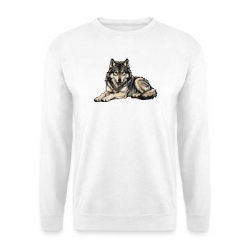 Wolf Wildlife - Unisex Sweatshirt - white - Front