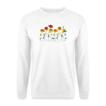 Flowers - Unisex Sweatshirt - white - Front