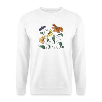 Flowers - Unisex Sweatshirt - white - Front