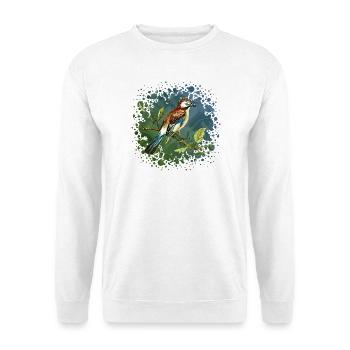 Colorful bird - Unisex Sweatshirt - white - Front