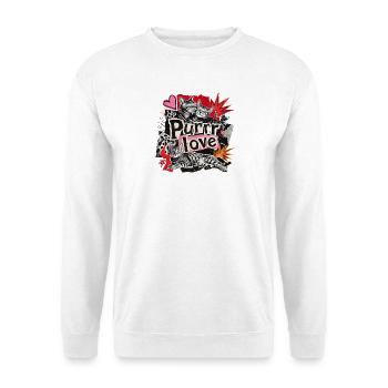 Punk Collage Bengal Cats - Sweat-shirt Unisexe - blanc - Devant