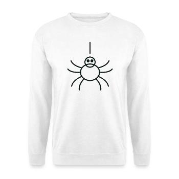 Minimalist Linear Spider - Unisex Sweatshirt - white - Front