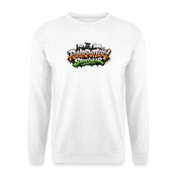 Police en aérosol Graffiti Streetwear - Sweat-shirt Unisexe - blanc - Devant