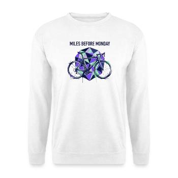 Wheels Before Monday Geometry - Unisex Sweatshirt - white - Front