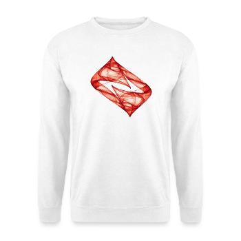 Dynamic Track - Red - Chaos Art - Unisex Sweatshirt - white - Front