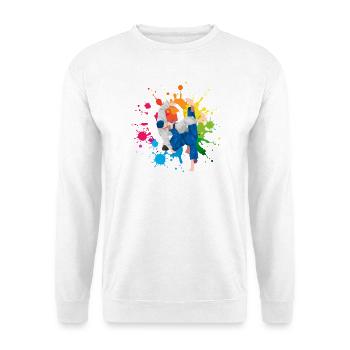 Judo Arts martiaux Aquarelle colorée Aquarelle Aquarelle - Sweat-shirt Unisexe - blanc - Devant
