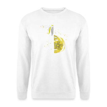 Flower Spiral Ornament - Unisex Sweatshirt - white - Front