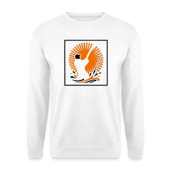 Angler Sunset Logo - Unisex Sweatshirt - white - Front