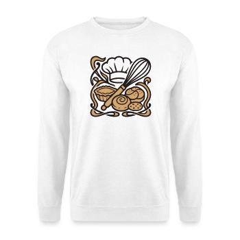 Whisk Baeckerhut Logo - Unisex Sweatshirt - white - Front