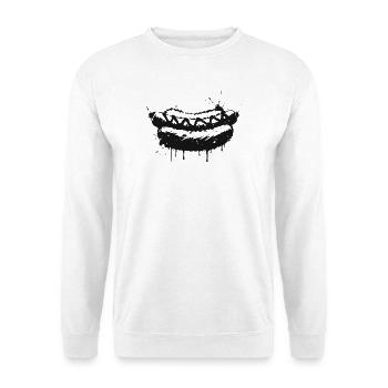 Hot Dog Street Art Black - Unisex Sweatshirt - white - Front