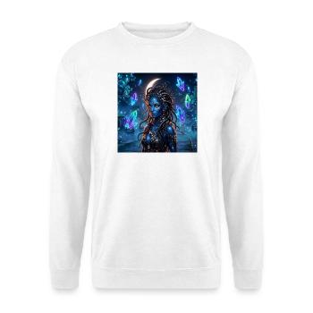 Blue Crystal Siren - Unisex Sweatshirt - white - Front