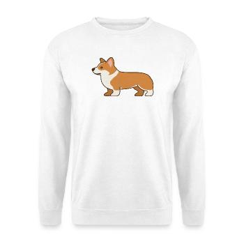 Shiba Inu Cartoon Pfotenfreund - Unisex Pullover - Weiß - Vorne