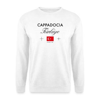 Kappadokien Türkei Koordinaten Reise Souvenir - Unisex Pullover - Weiß - Vorne