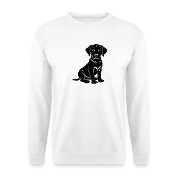 Labradorwelpe - Unisex Pullover - Weiß - Vorne